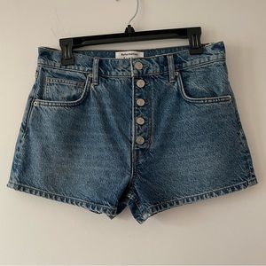 Reformation Jeans Button Fly Charlie Denim Shorts
